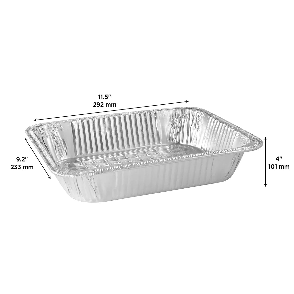 Titan Half Steam Deep Table Aluminum Pans, 100-count
