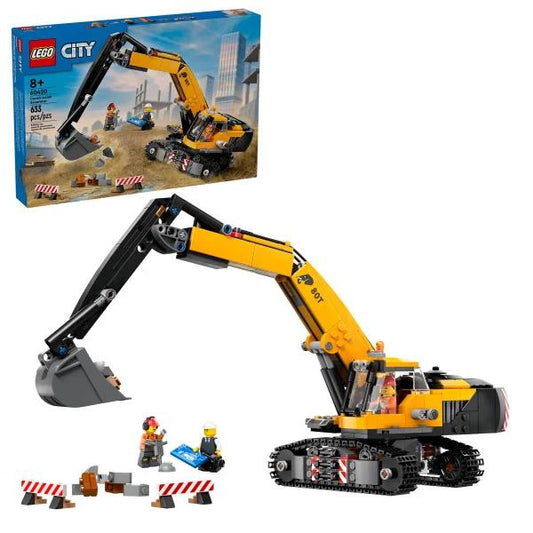 LEGO City Yellow Construction Excavator Toy Digger