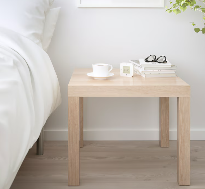 IKEA Lack - Small Coffee Table, Side Table White stained Oak Effect