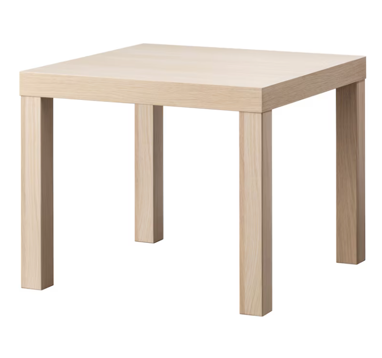 IKEA Lack - Small Coffee Table, Side Table White stained Oak Effect