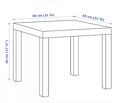 IKEA Lack - Small Coffee Table, Side Table White stained Oak Effect