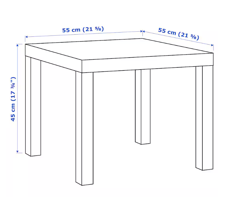 IKEA Lack - Small Coffee Table, Side Table Black