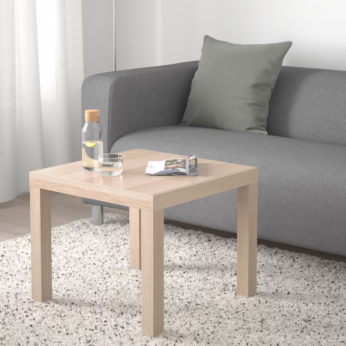 IKEA Lack - Small Coffee Table, Side Table White stained Oak Effect