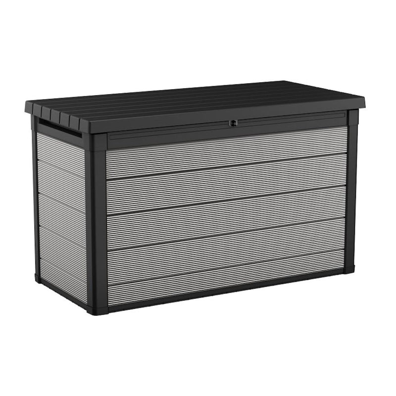 Keter Denali 34.9 Cu.Ft/200G Weather Resistant Resin Patio/Outdoor Garden Storage Lockable Deck Box/Bench