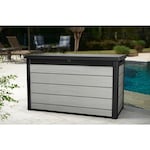 Keter Denali 34.9 Cu.Ft/200G Weather Resistant Resin Patio/Outdoor Garden Storage Lockable Deck Box/Bench