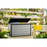 Keter Denali 34.9 Cu.Ft/200G Weather Resistant Resin Patio/Outdoor Garden Storage Lockable Deck Box/Bench