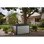 Keter Denali 34.9 Cu.Ft/200G Weather Resistant Resin Patio/Outdoor Garden Storage Lockable Deck Box/Bench