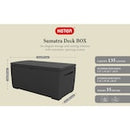 Keter Sumatra 18 Cu.Ft/ 135G Weather Resistant Resin Patio/Outdoor Garden Storage Lockable Deck Box/Bench