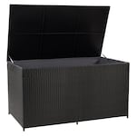 Corliving Parksville Patio Storage Box, Black