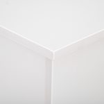 HOMCOM Storage Box Chest With Lid Keepsake Spacious Collection Chipboard -White