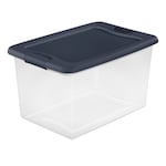 Sterilite 60L Storage Box with Latching Lid in Ink Blue