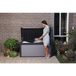 Keter Premier 20 Cu.Ft/ 150G Weather Resistant Resin Patio/Outdoor Garden Storage Lockable Deck Box/Bench