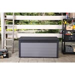 Keter Premier 20 Cu.Ft/ 150G Weather Resistant Resin Patio/Outdoor Garden Storage Lockable Deck Box/Bench