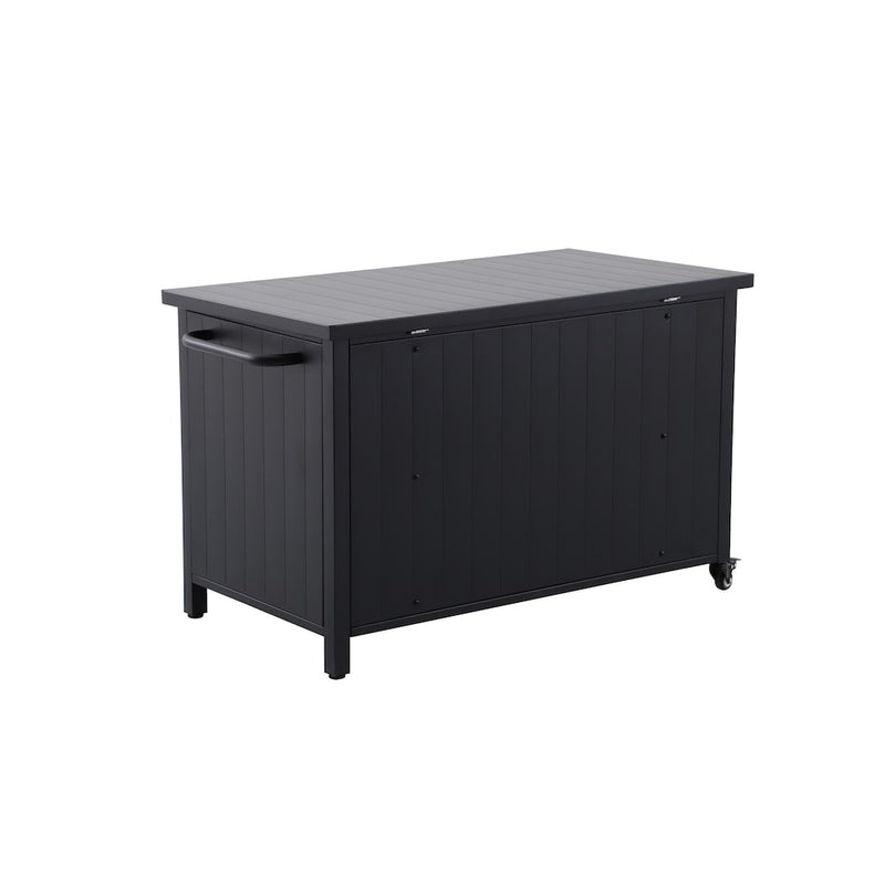 Hampton Bay Steel Deck Box - dark charcoal