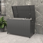 Hampton Bay Steel Deck Box - dark charcoal