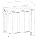 Hampton Bay Steel Deck Box - dark charcoal