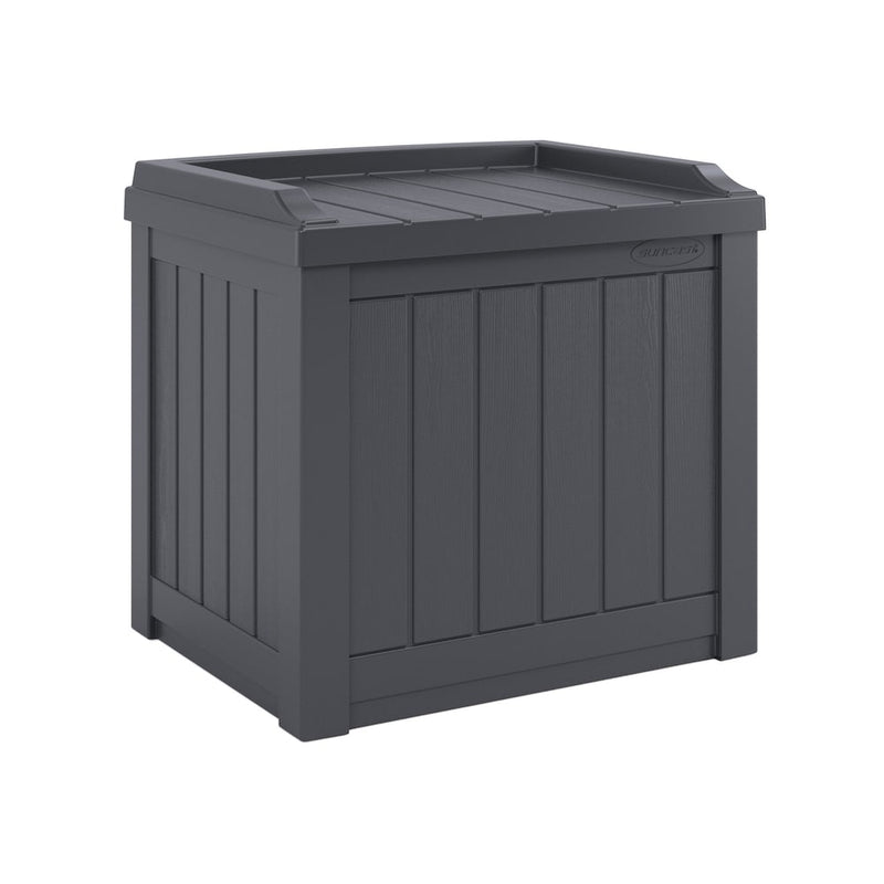 Suncast 22 Gal. Patio Deck Box w/Storage Seat - Cyberspace