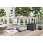 Suncast 22 Gal. Patio Deck Box w/Storage Seat - Cyberspace