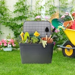 Hampton Bay 90 Litres Patio Deck Storage Box, Black